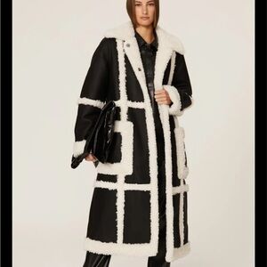 Stand Studio Black and White Coat